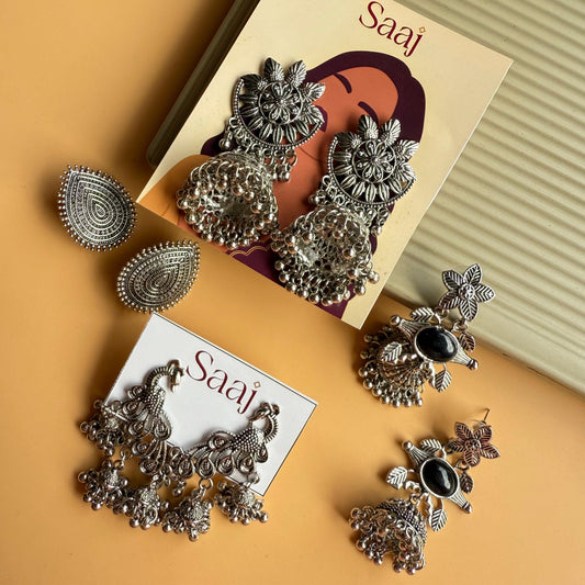 The Ethnic Essentials- 4 Pairs of Earrings